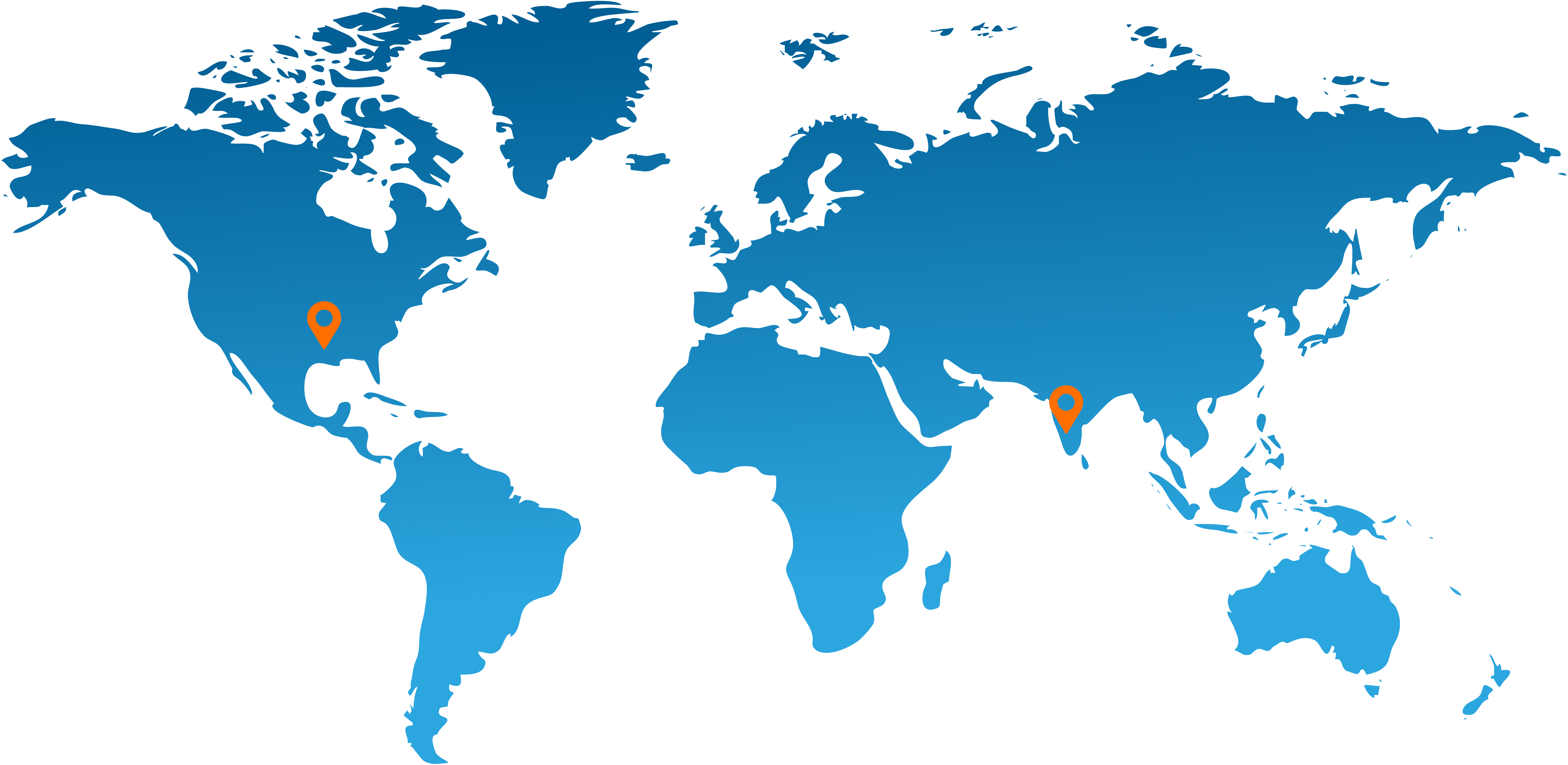 Kalpita Global Presence Map