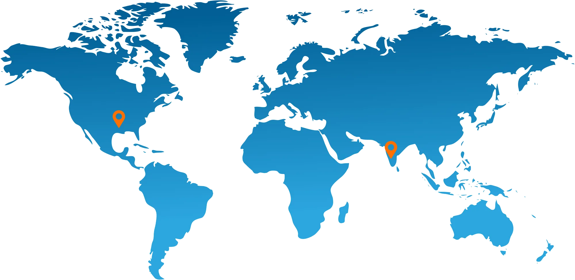 Kalpita Global Presence Map