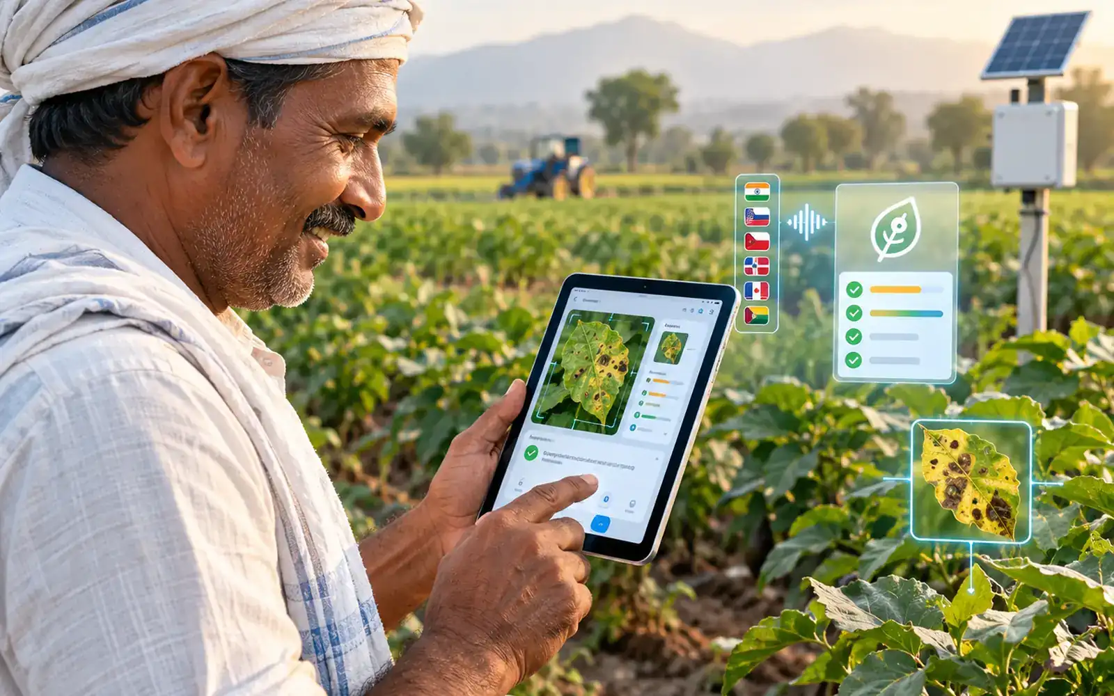 Kalpita KrishiAI diagnosing crop disease on-device, offline