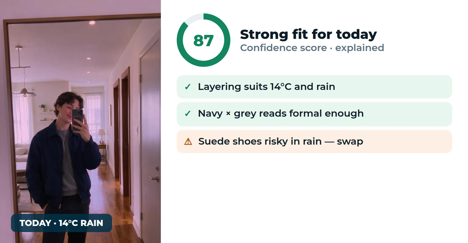 Kalpita MoodFit — explainable outfit score with reasoning
