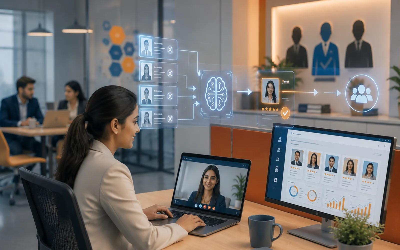 Kalpita AI Interview live session with seven-layer fraud detection
